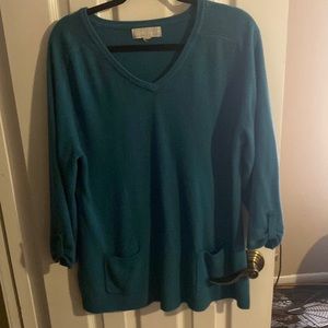 Teal sweater